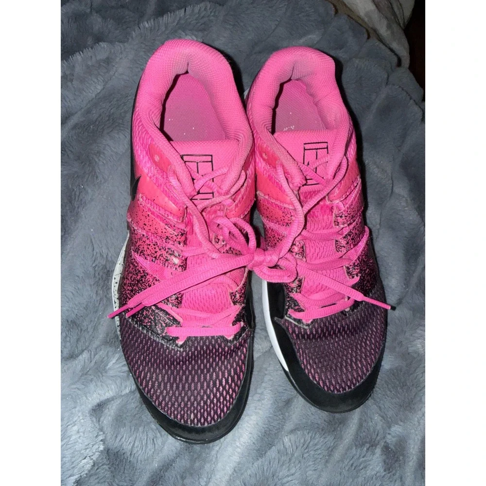 Nike Air Zoom Vapor X Knit Pink Black Tennis Shoes AA8027-605 Womens 11